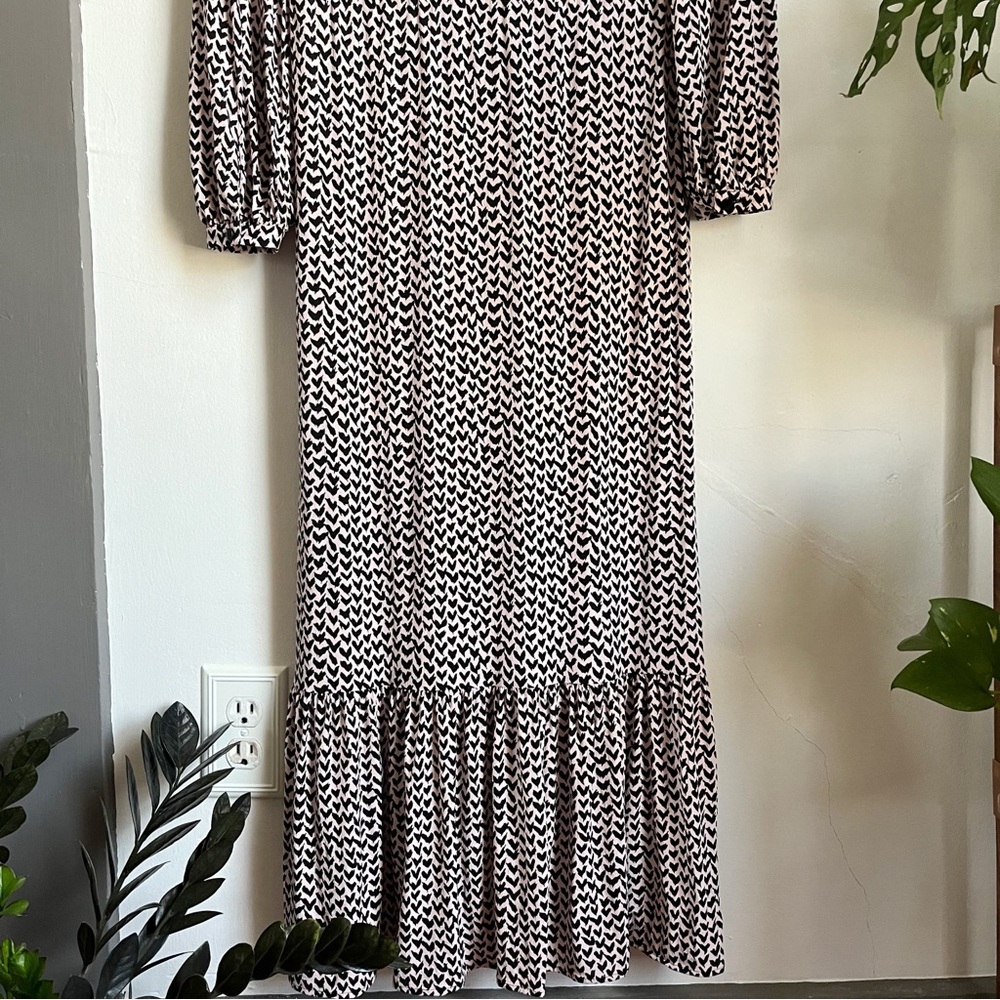 Whistles Abstract Heart Print Midi Dress - Picture 10 of 13